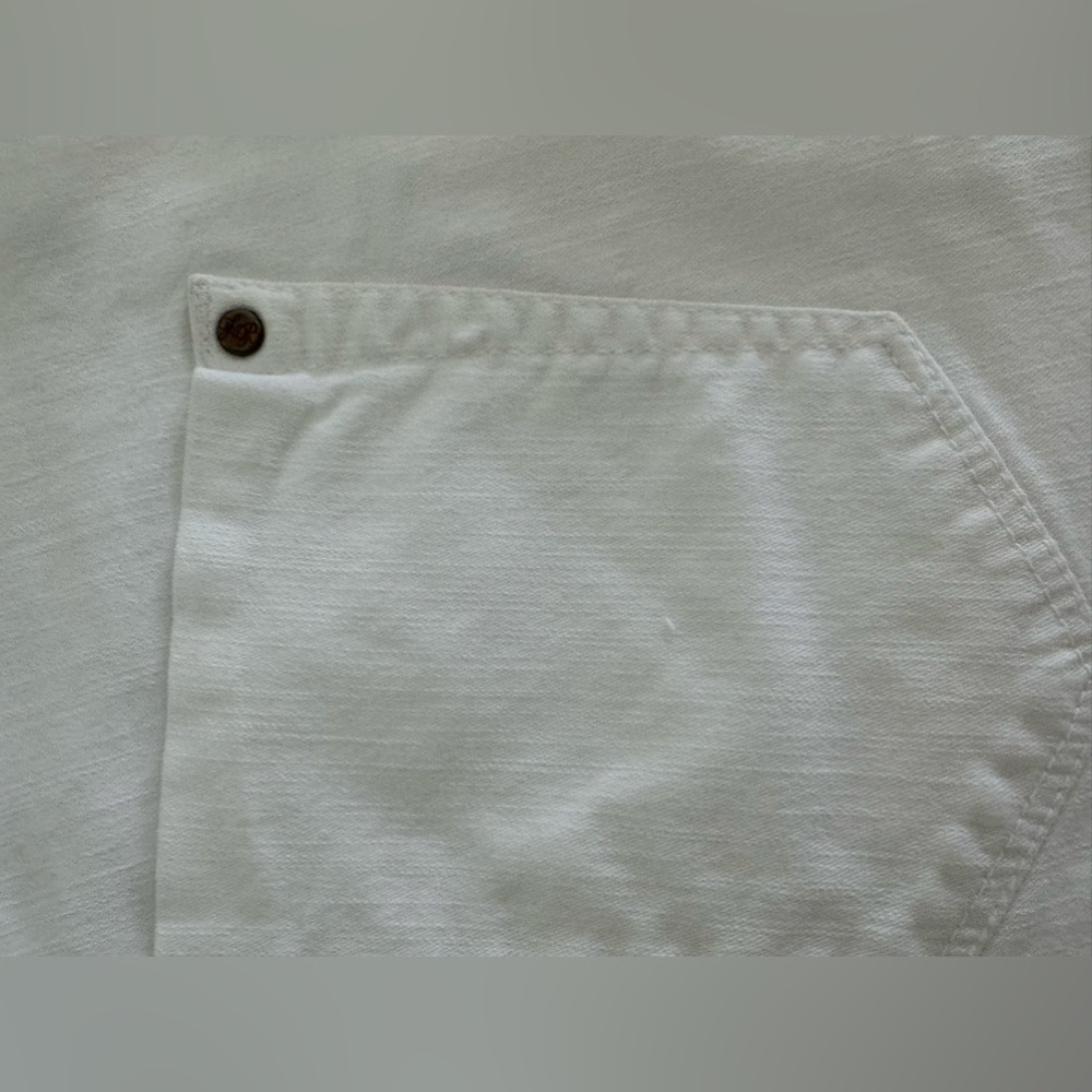 Zara Basic White Jeans 🤍 zipper at the pencil ankle 🤍 gorgeous with heels 🤍 - Picture 6 of 7
